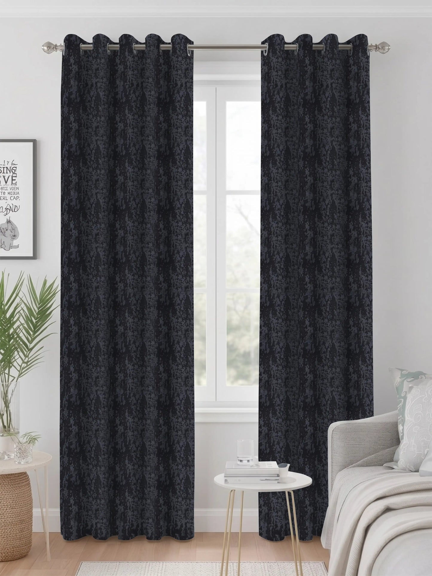 Abstract Venetian Stucco Darkout Curtains – Custom & Readymade
