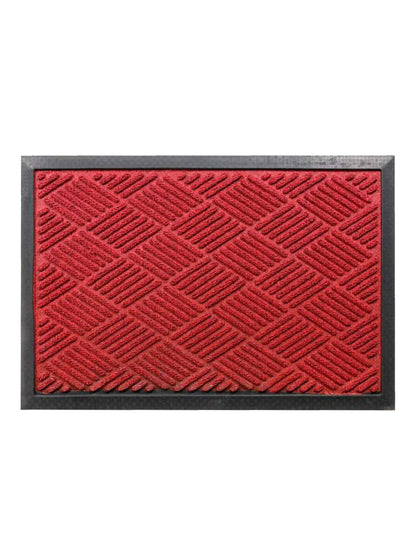 AtoZ Home Decor Geometric Grid Scraper Entrance Door Mat (60x40 cm)