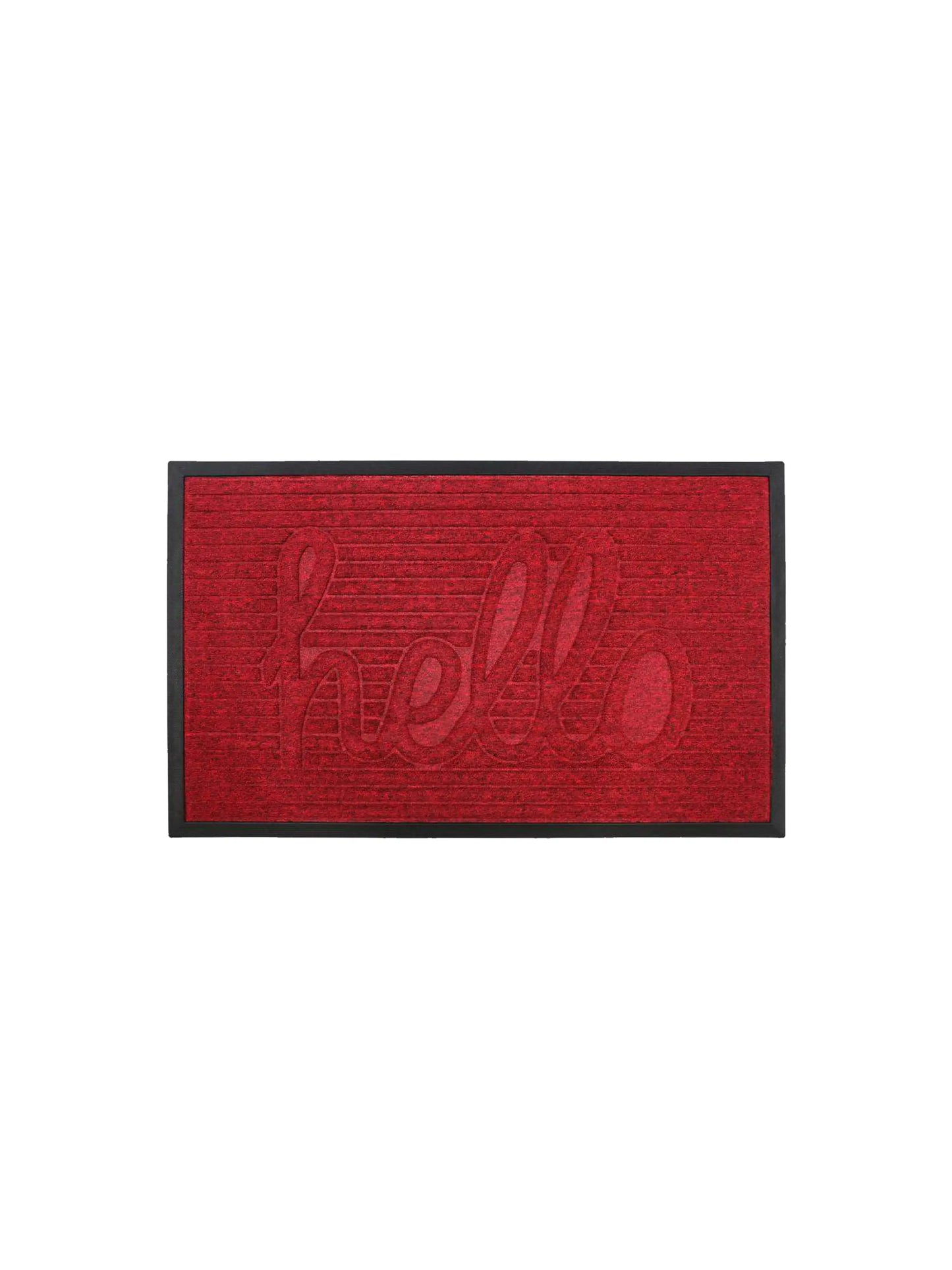 AtoZ Home Decor 'Hello' Ribbed Script Doormat (Available in Multiple Sizes & Colors)