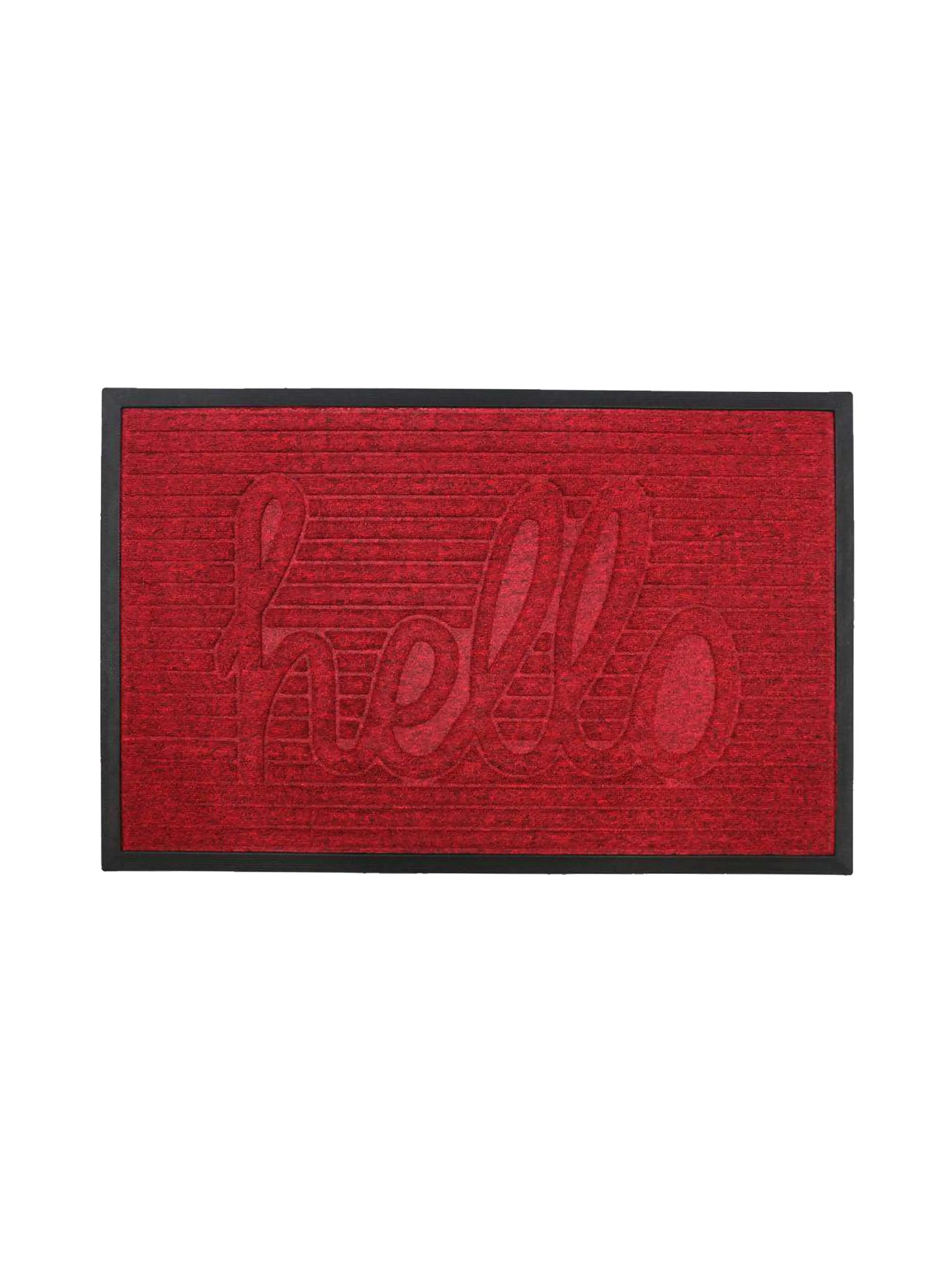 AtoZ Home Decor 'Hello' Ribbed Script Doormat (Available in Multiple Sizes & Colors)