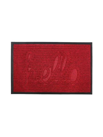 AtoZ Home Decor 'Hello' Ribbed Strips Doormat (Available in Multiple Sizes)