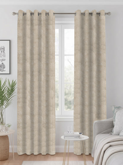 Atoz Home Decor Modern Textured 80% Blackout Curtains (Custom & Readymade)