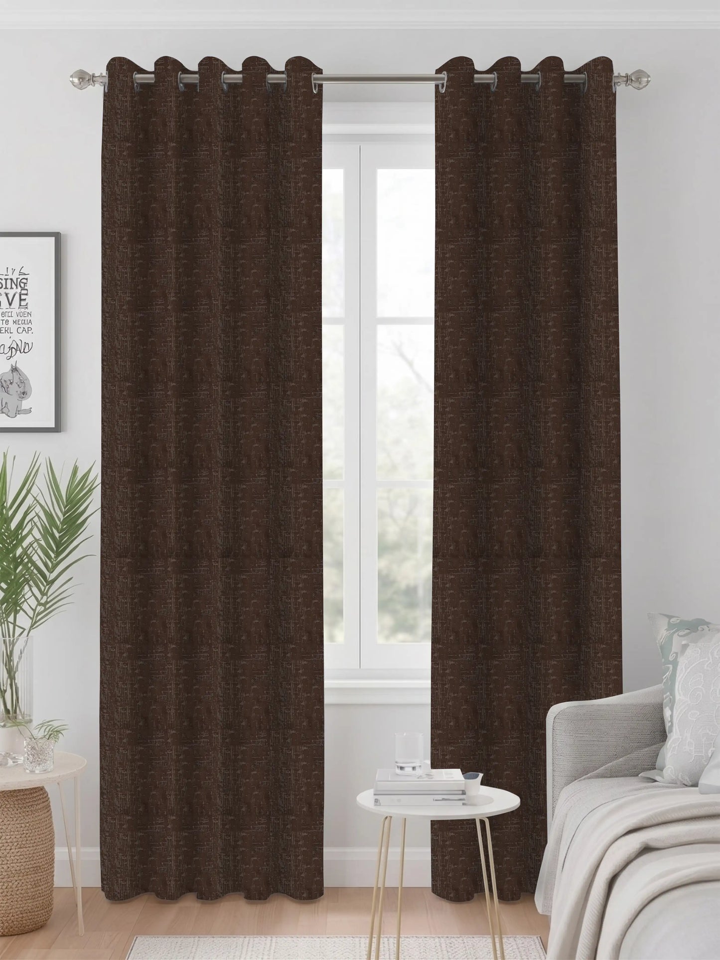 Atoz Home Decor Modern Textured 80% Blackout Curtains (Custom & Readymade)