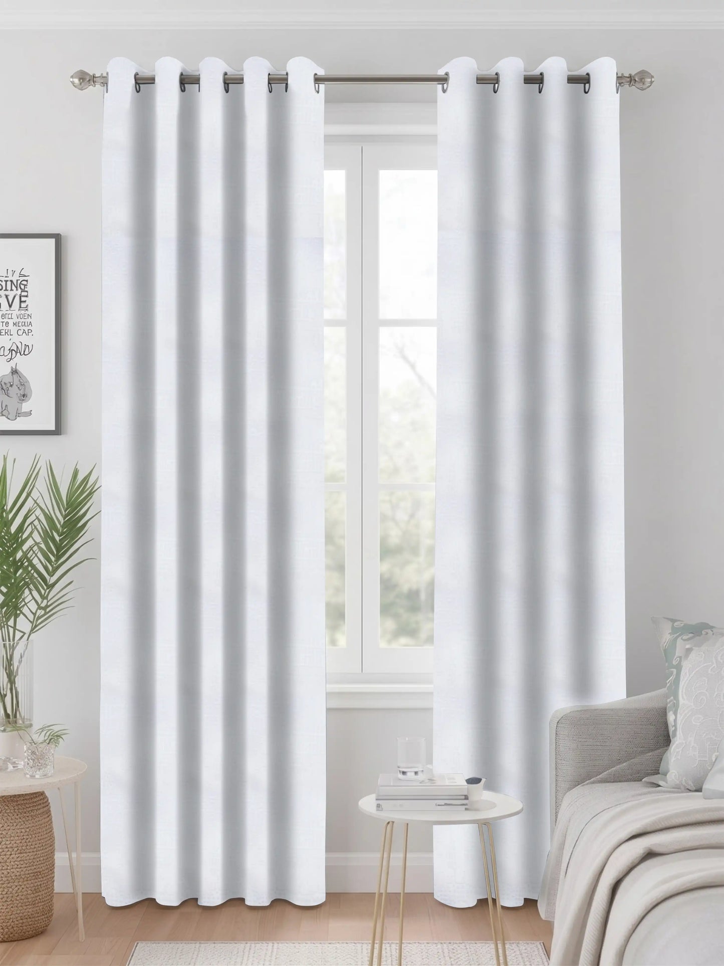 Atoz Home Decor Modern Textured 80% Blackout Curtains (Custom & Readymade)