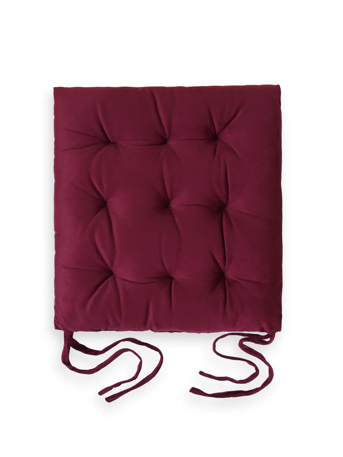 Atoz Home Decor Tufted Chair Pad with Tie Straps | Thick 14x14" Seat Cushionps