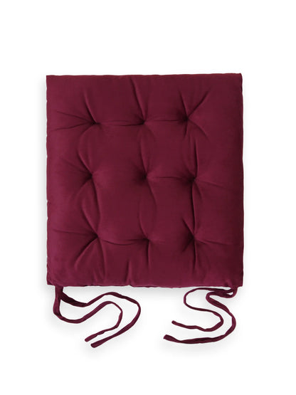 Atoz Home Decor Tufted Chair Pad with Tie Straps | Thick 14x14" Seat Cushionps