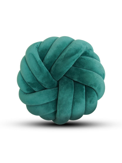 Round Knotted Cushion Ball Pillow – Soft Decorative Sofa & Bed Accent