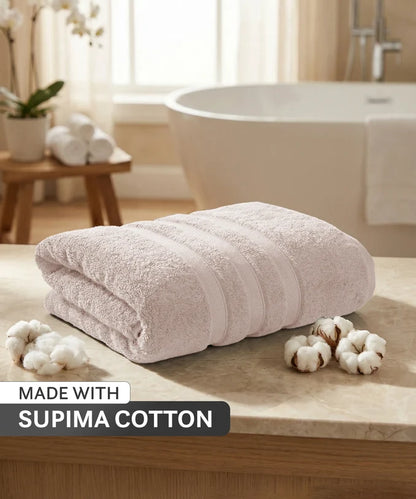 MyTRIDENT Luxe Home 100% Supima Cotton Bath Towel (600 GSM | 75 cm x 150 cm) – Ultra-Plush & Absorbent