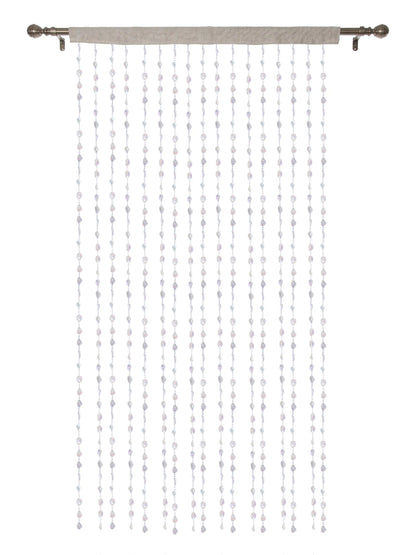 Atoz Home Decor Leaf Beaded Room Divider Curtain |4x7 ft.