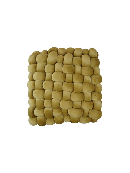 Square Knotted Cushion Pillow – Soft Decorative Accent for Sofa & Bed