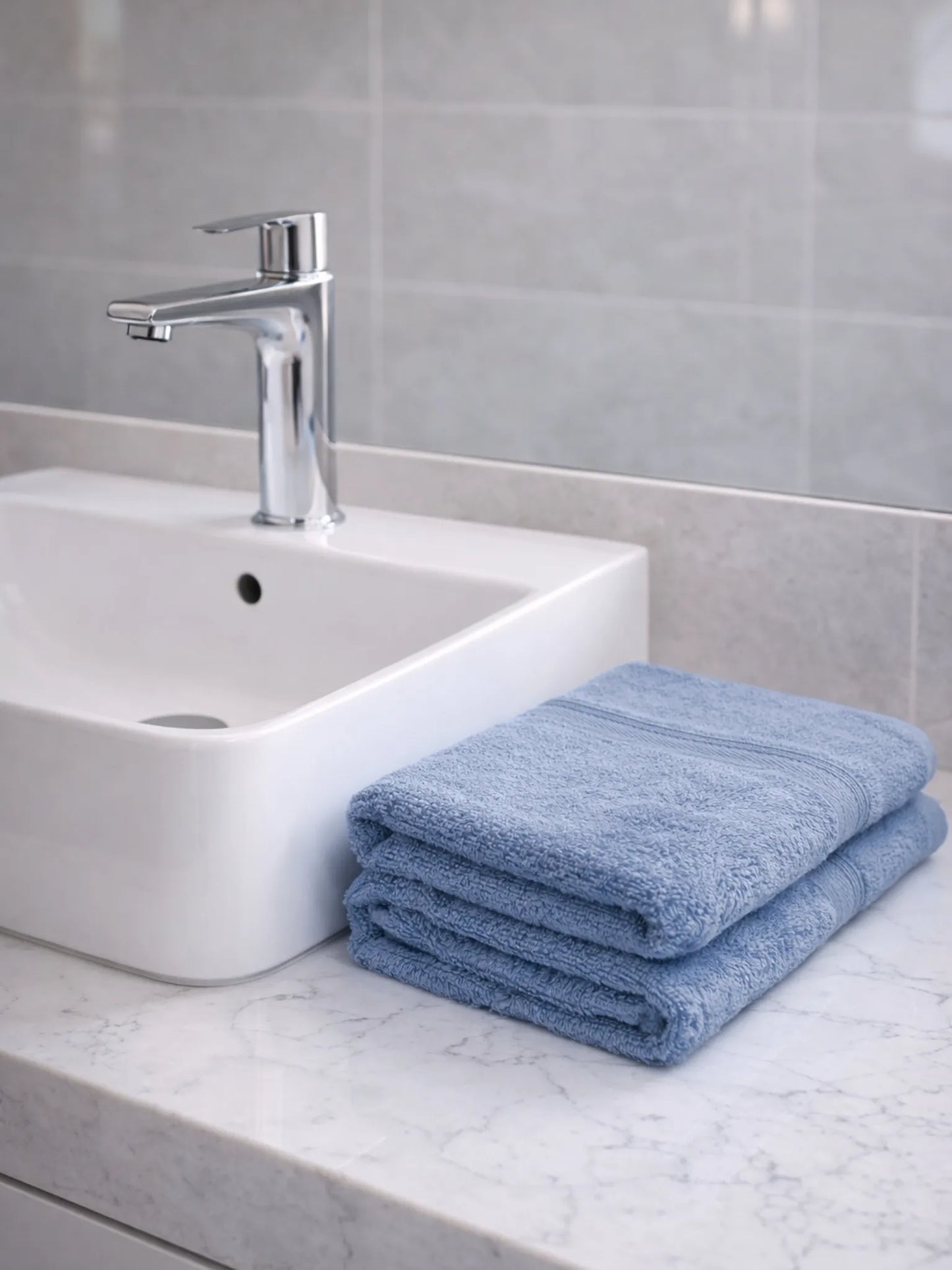AtoZ Home Decor Home Essential 100% Cotton Hand Towels Pack of 2 (40x60 CM)