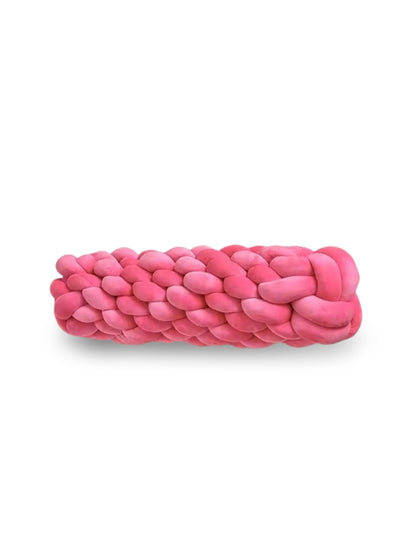 Knotted Bolster Cushion Pillow – Soft Decorative Support for Sofa & Bed
