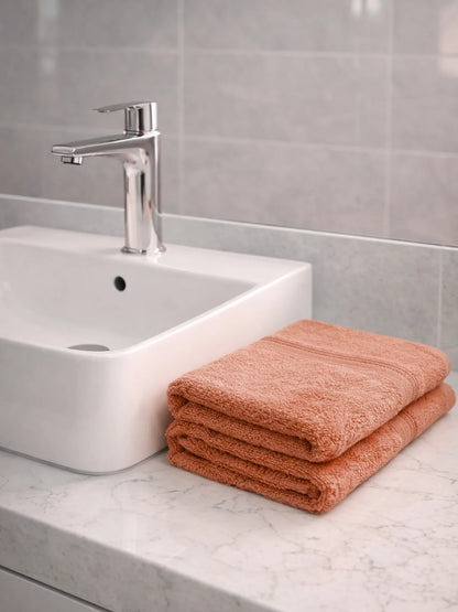 AtoZ Home Decor Home Essential 100% Cotton Hand Towels Pack of 2 (40x60 CM)