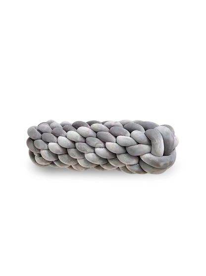 Knotted Bolster Cushion Pillow – Soft Decorative Support for Sofa & Bed