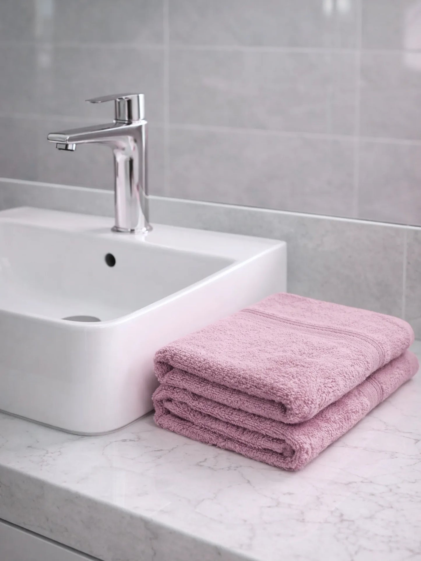 AtoZ Home Decor Home Essential 100% Cotton Hand Towels Pack of 2 (40x60 CM)