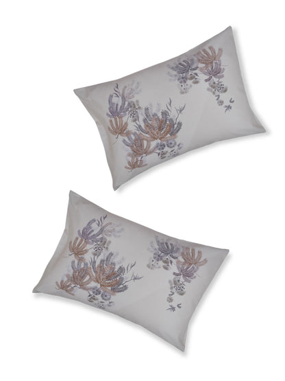 Bella Cotton Digital Motifs Queen Size Bedsheet Set (300 TC)