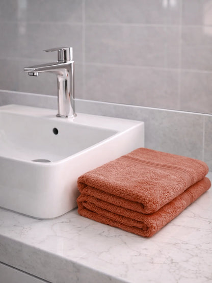 AtoZ Home Decor Home Essential 100% Cotton Hand Towels Pack of 2 (40x60 CM)
