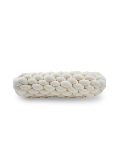 Knotted Bolster Cushion Pillow – Soft Decorative Support for Sofa & Bed