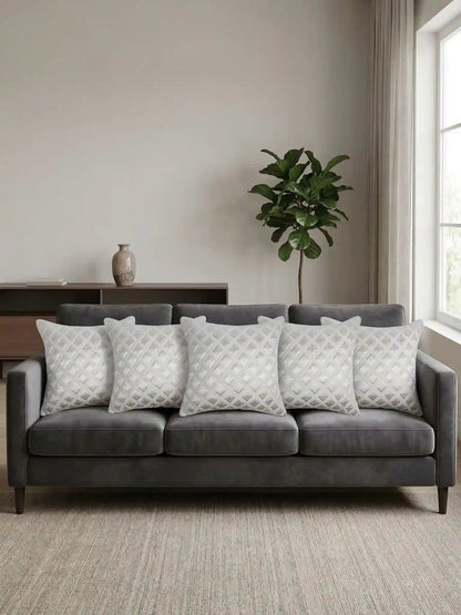 Printed Cushion Covers with Concealed Zipper (Set of 5)