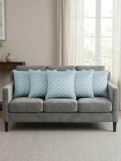 Printed Cushion Covers with Concealed Zipper (Set of 5)
