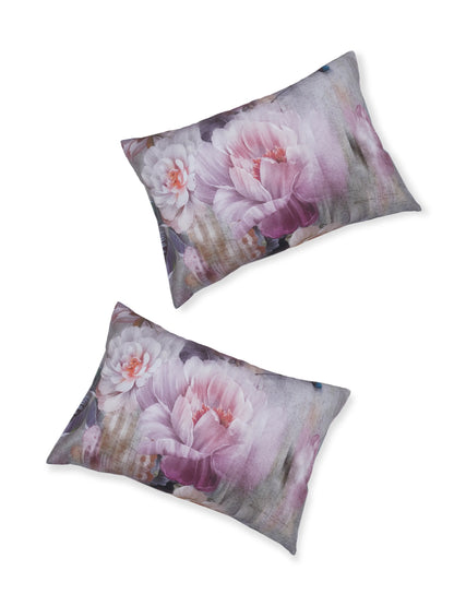 Bella Cotton Digital Motifs Queen Size Bedsheet Set (300 TC)