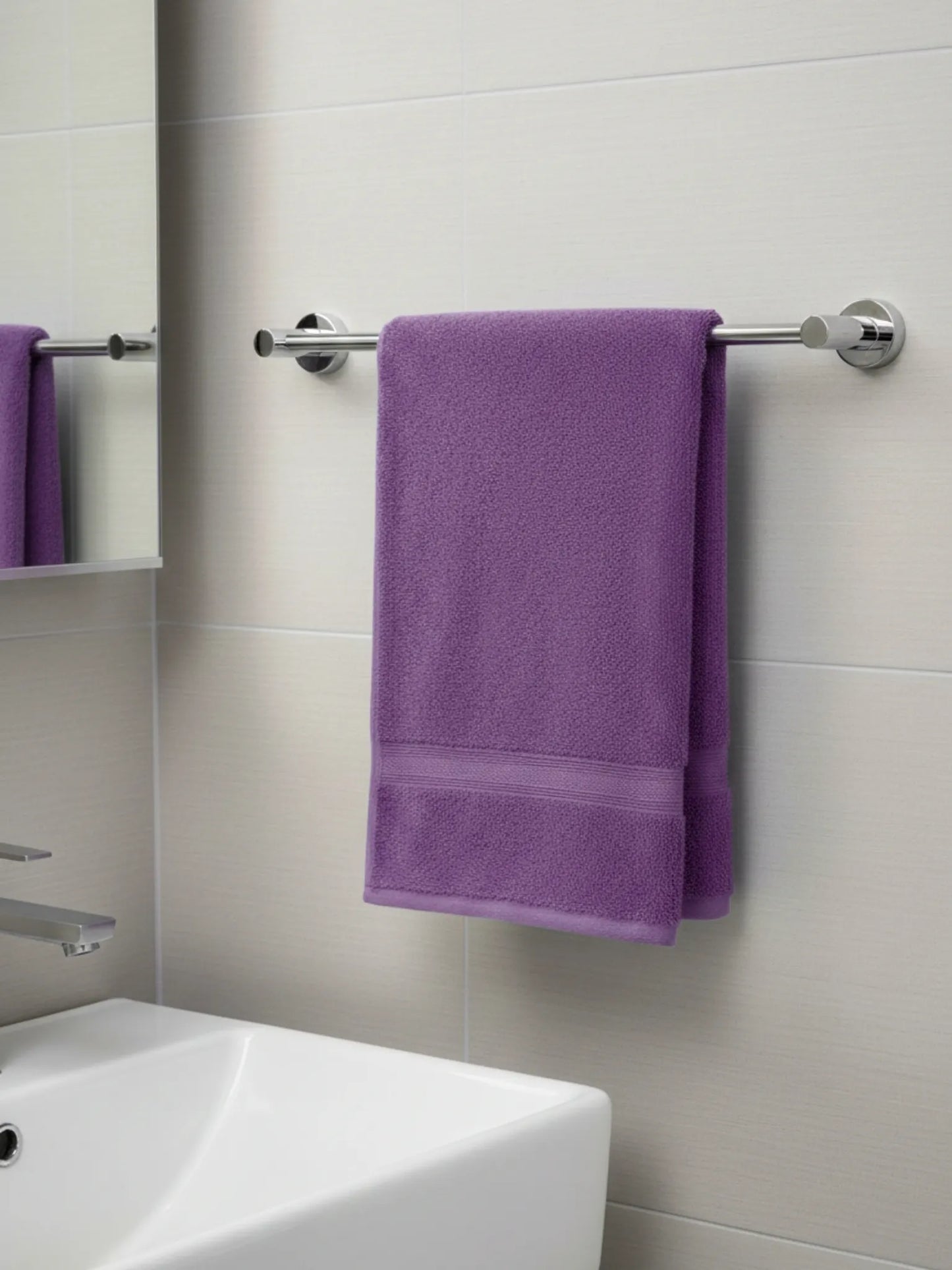 AtoZ Home Decor Home Essential 100% Cotton Hand Towels Pack of 2 (40x60 CM)