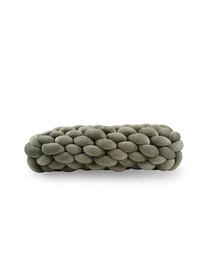Knotted Bolster Cushion Pillow – Soft Decorative Support for Sofa & Bed