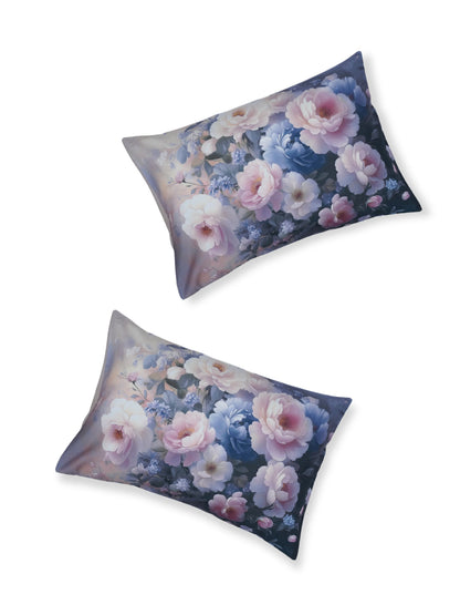 Bella Cotton Digital Motifs Queen Size Bedsheet Set (300 TC)
