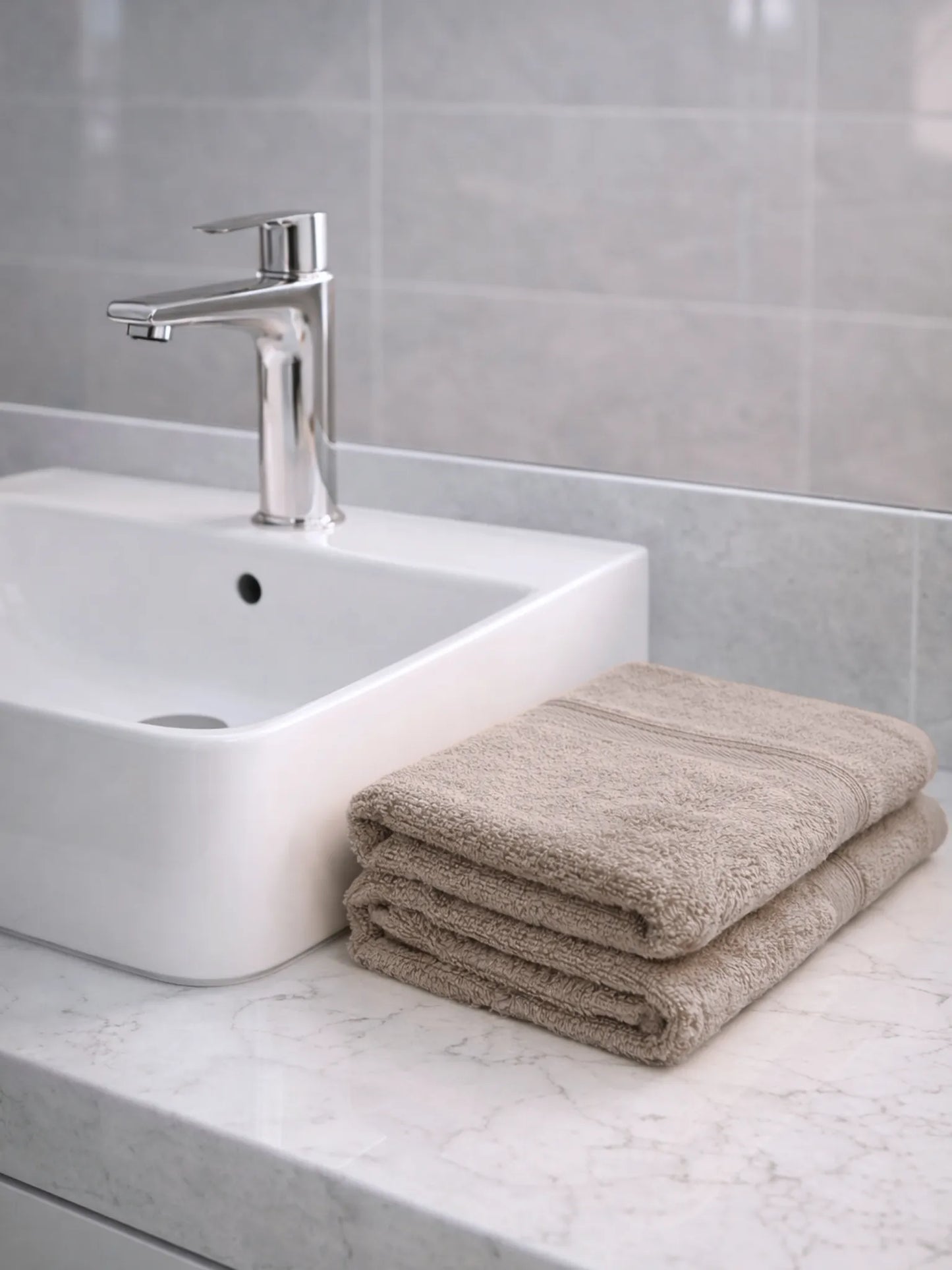AtoZ Home Decor Home Essential 100% Cotton Hand Towels Pack of 2 (40x60 CM)
