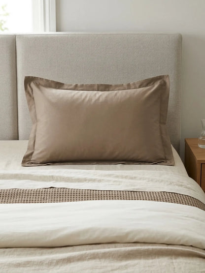 AtoZ Home Decor 100% Cotton Pillow Cover Flange Border (68 x 45 cm)