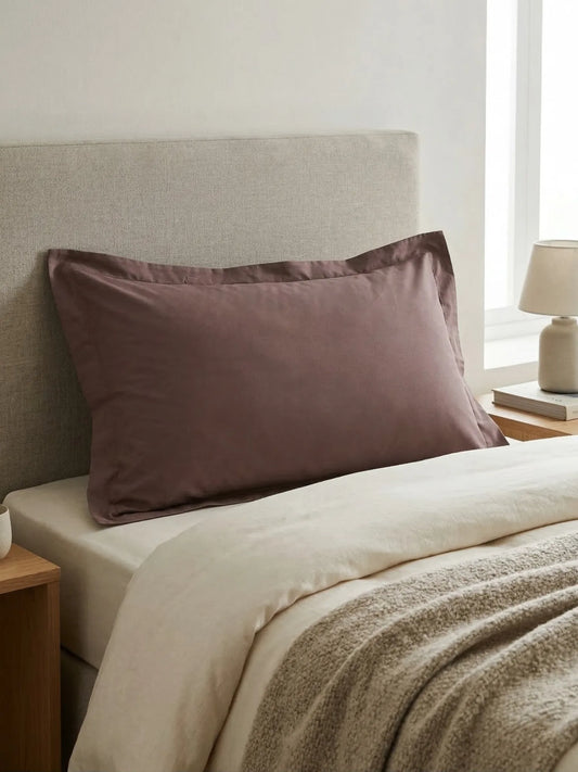 AtoZ Home Decor 100% Cotton Pillow Cover Flange Border (68x45 cm)