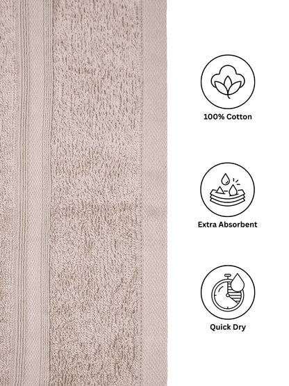 AtoZ Home Decor Home Essential 100% Cotton Hand Towels Pack of 2 (40x60 CM)