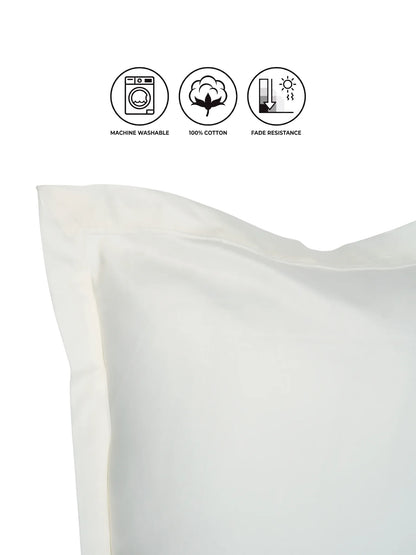 AtoZ Home Decor 100% Cotton Pillow Cover Flange Border (68 x 45 cm)