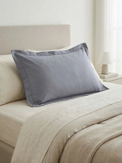 AtoZ Home Decor 100% Cotton Pillow Cover Flange Border (68 x 45 cm)
