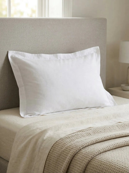 AtoZ Home Decor 100% Cotton Pillow Cover Flange Border (68 x 45 cm)