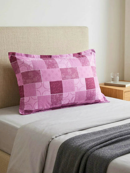 AtoZ Home Decor Cotton Pillow & Checkerd Pillow Cover Combo Set