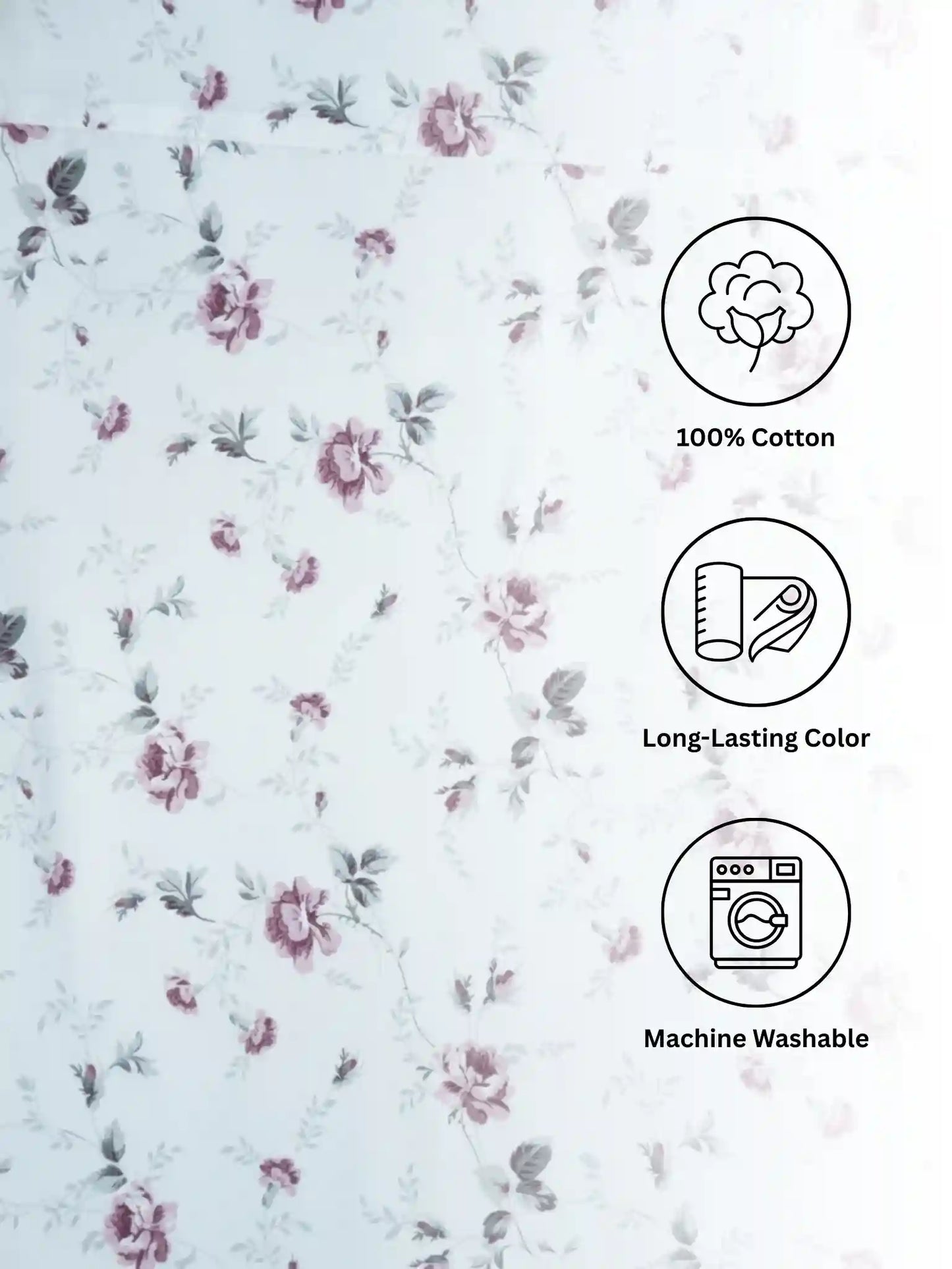 AtoZ Home Decor Royal Floral Check Reversible Cotton Double Dohar (224 x 240 cm)
