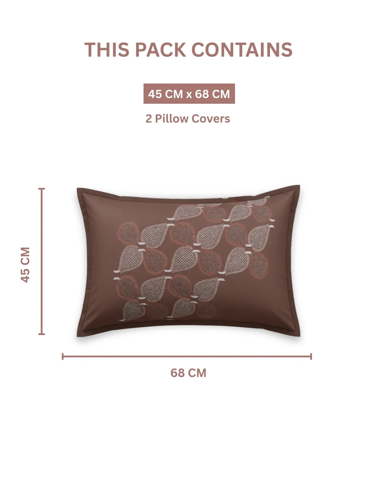 Soft Feel, Abstract King Bed Sheet Set with 2 Pillow Cases – 100% Cotton (300 TC)