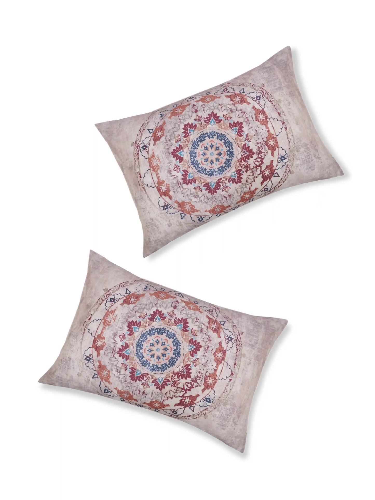 Essenze Digital Cotton Queen Size Bedsheet Set (300 TC)