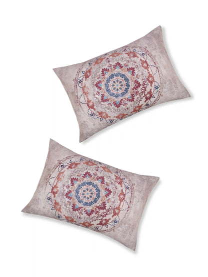 Essenze Digital Cotton Queen Size Bedsheet Set (300 TC)
