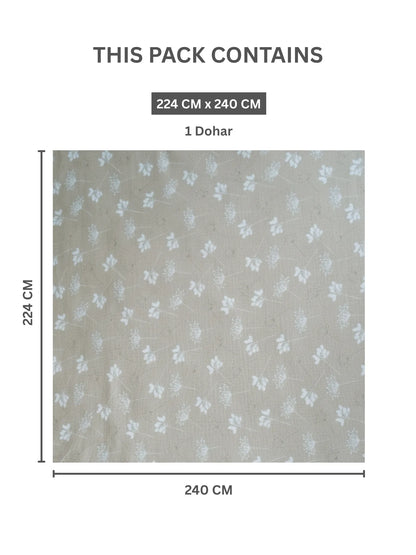 AtoZ Home Decor Royal Twig Reversible Cotton Double Dohar (224 x 240 cm)