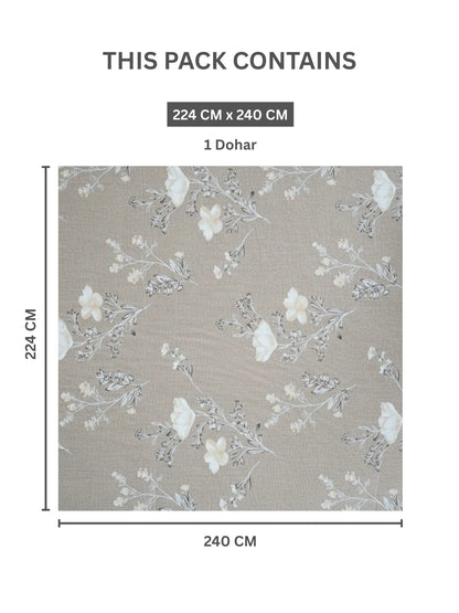 AtoZ Home Decor Royal Sonja Reversible Cotton Double Dohar (224 x 240 CM)