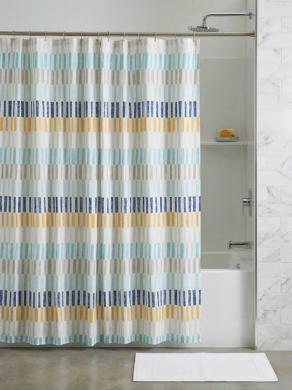 AtoZ Home Decor Waterproof Shower Curtain with Hooks (Multi-Pattern Collection)