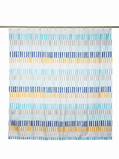 AtoZ Home Decor Waterproof Shower Curtain with Hooks (Multi-Pattern Collection)
