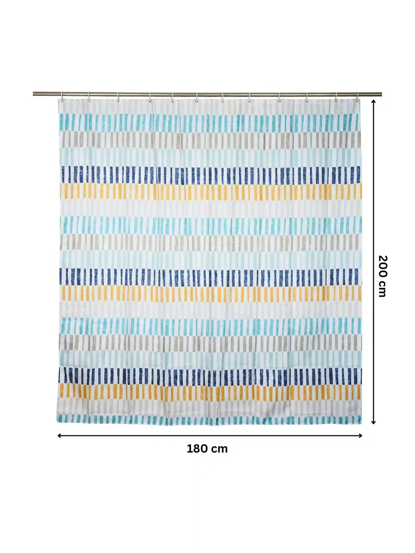 AtoZ Home Decor Waterproof Shower Curtain with Hooks (Multi-Pattern Collection)
