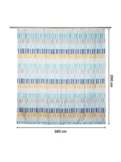 AtoZ Home Decor Waterproof Shower Curtain with Hooks (Multi-Pattern Collection)