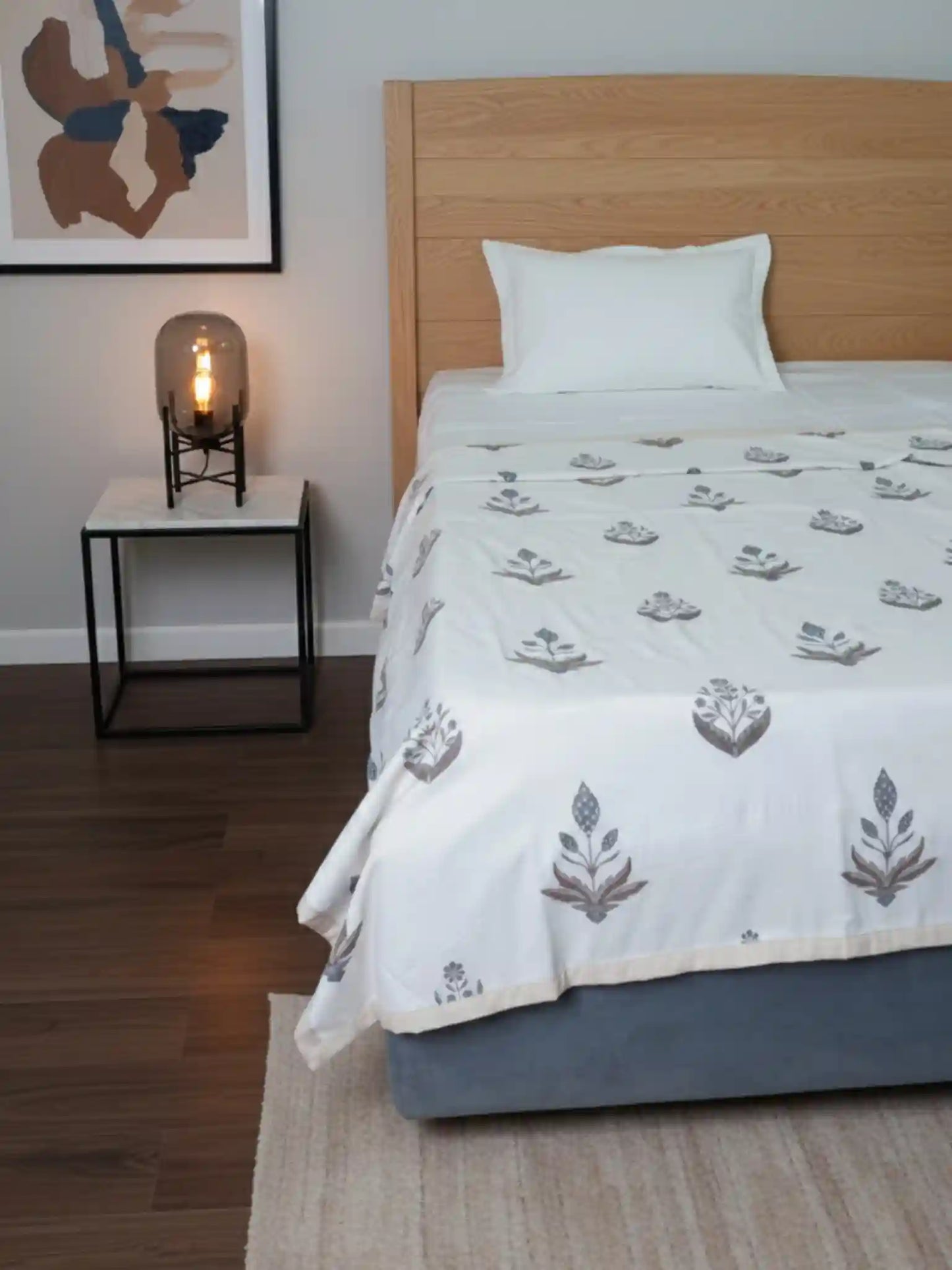 AtoZ Home Decor Royal Bunny Reversible Cotton Single Dohar