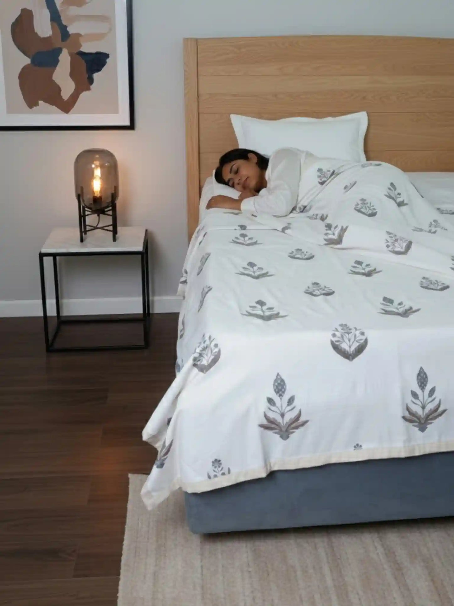 AtoZ Home Decor Royal Bunny Reversible Cotton Single Dohar