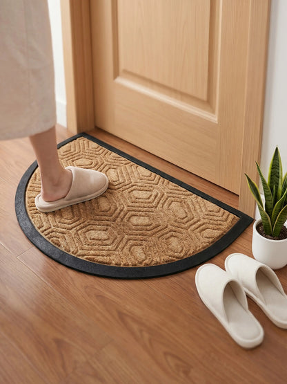 AtoZ Home Decor Semi-Circle Doormat (45x75 cm, Available in Multiple Colors)