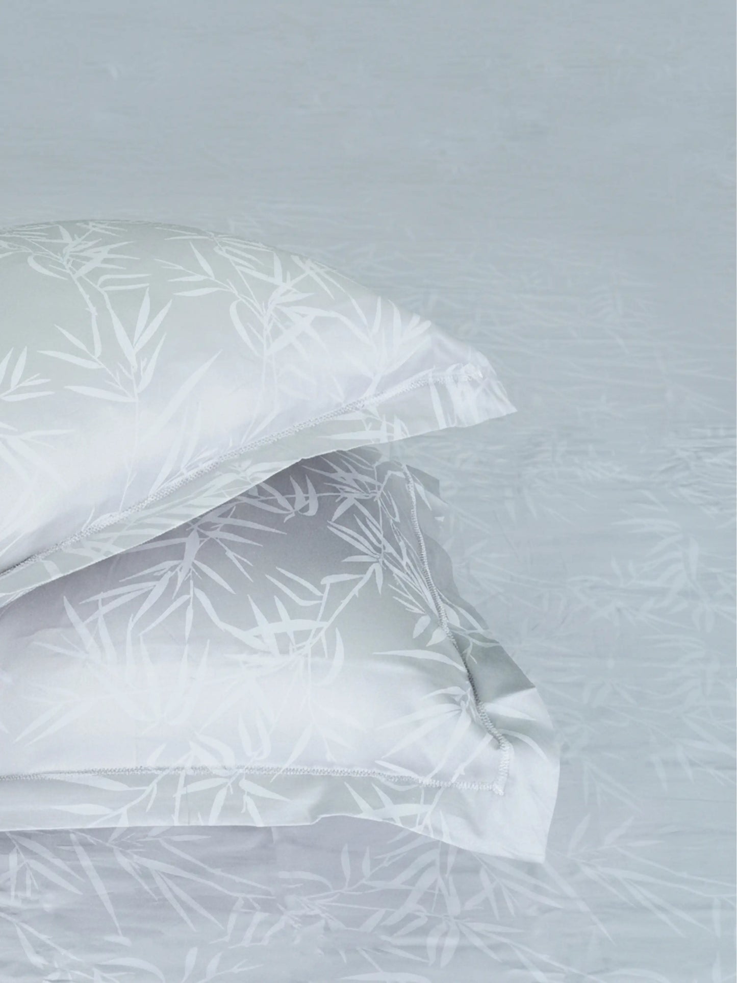 Soft Feel, Elegant Bamboo Leaf King Bed Sheet Set – 100% Cotton (300 TC)